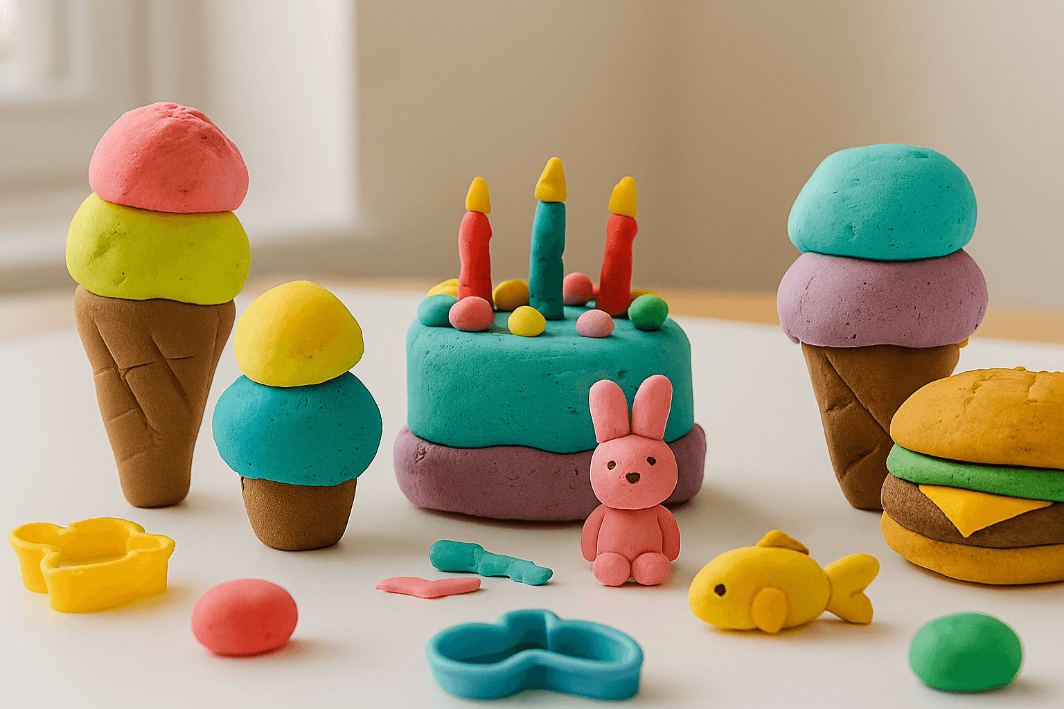 کاردستی خمیر برای کودکان