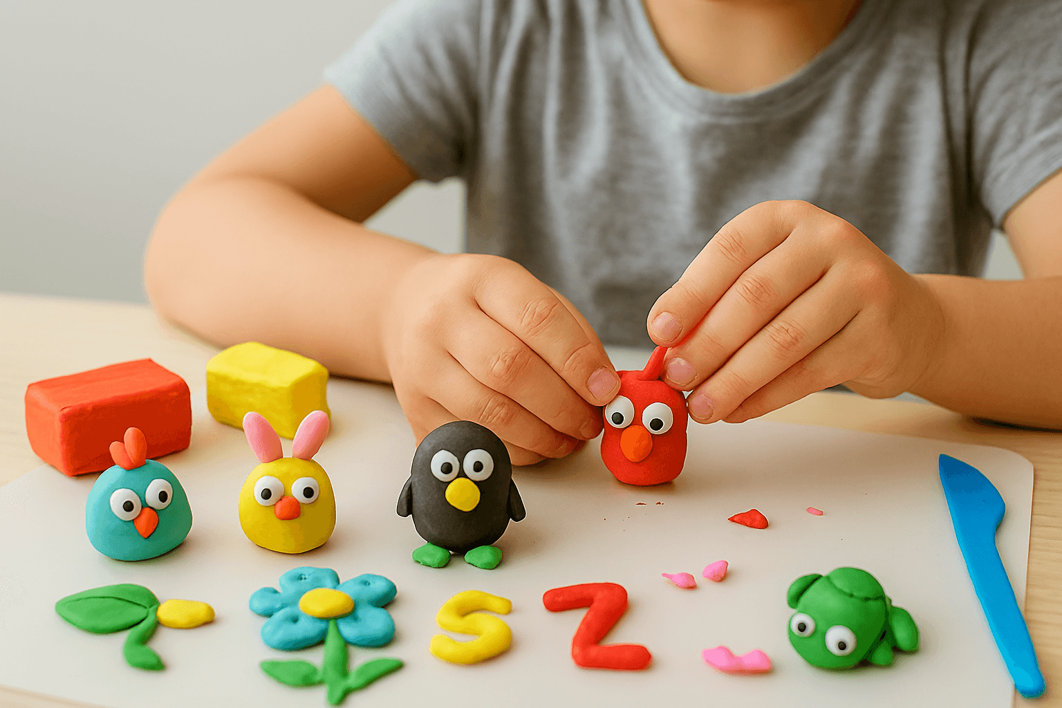 کاردستی خمیر برای کودکان